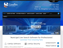Tablet Screenshot of liensys.com